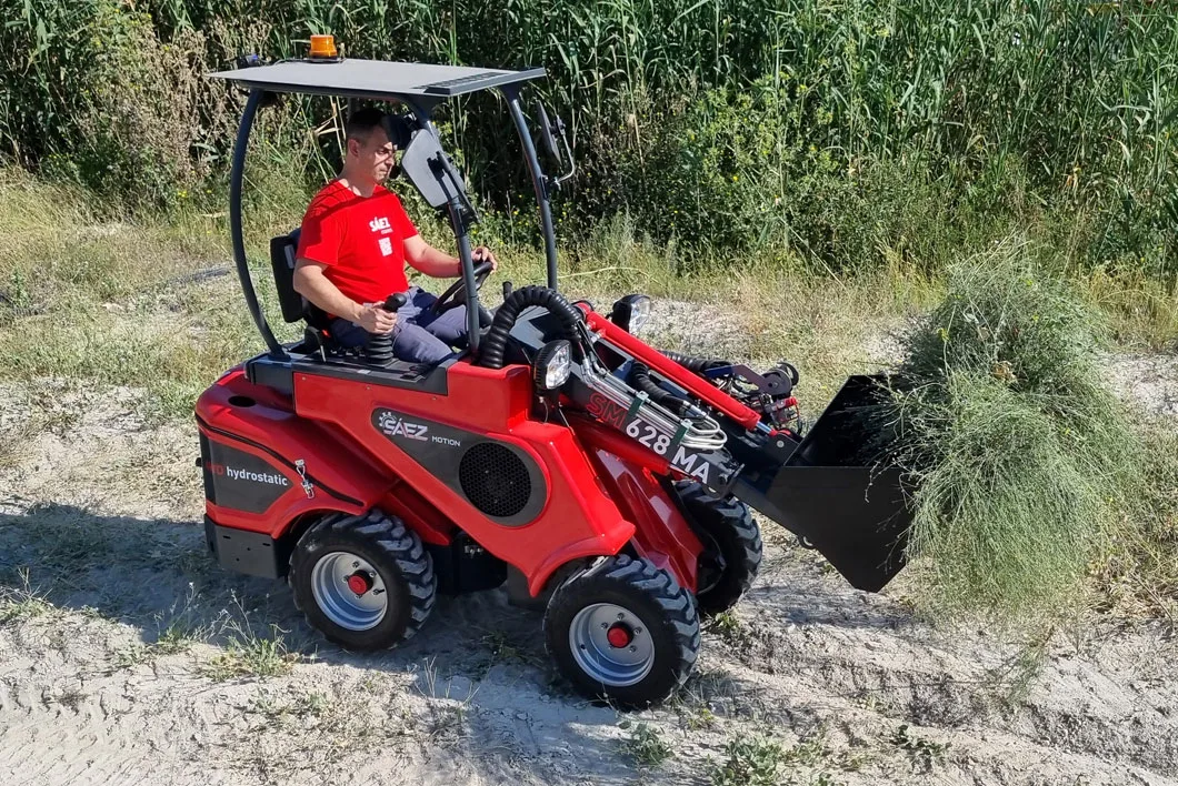 Sáez Motion – Minicargadora Articulada SM 628MA Sáez Motion - Minicargadora Articulada SM 628MA