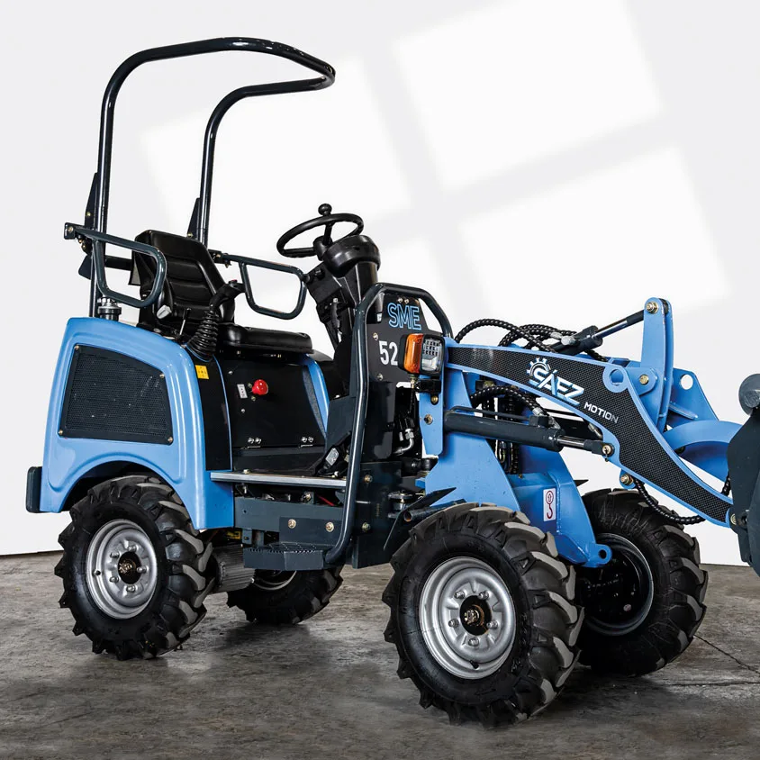 Sáez Motion – Minicargadora Articulada Eléctrica SME 512MA Sáez Motion - Minicargadora Articulada Eléctrica SME 512MA
