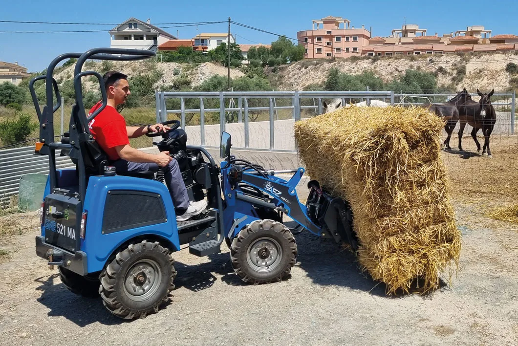 Sáez Motion – Minicargadora Articulada Eléctrica SME 512MA Sáez Motion - Minicargadora Articulada Eléctrica SME 512MA