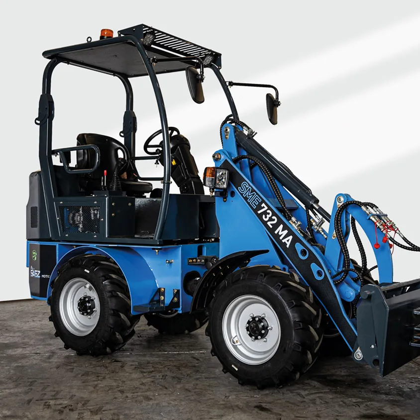 Sáez Motion – Minicargadora Articulada Eléctrica SME 732MA Sáez Motion - Minicargadora Articulada Eléctrica SME 732MA