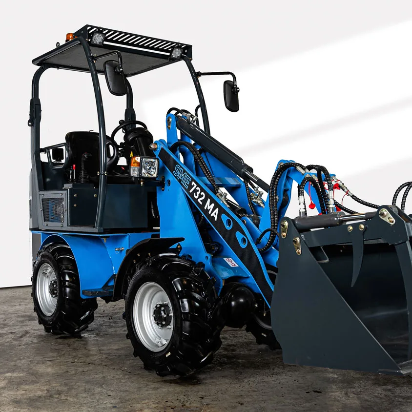 Sáez Motion – Minicargadora Articulada Eléctrica SME 732MA Sáez Motion - Minicargadora Articulada Eléctrica SME 732MA